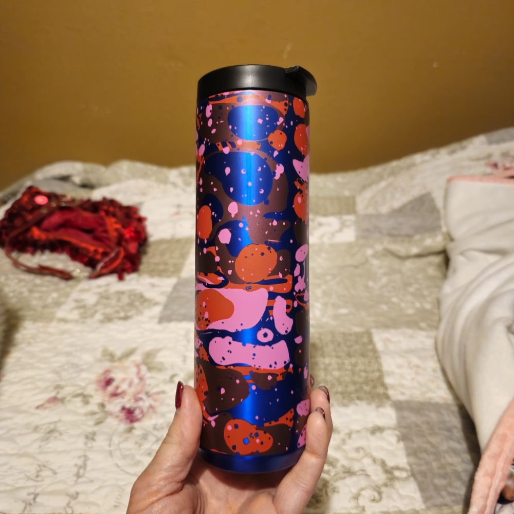 Colorful Abstract Starbucks Travel Mug